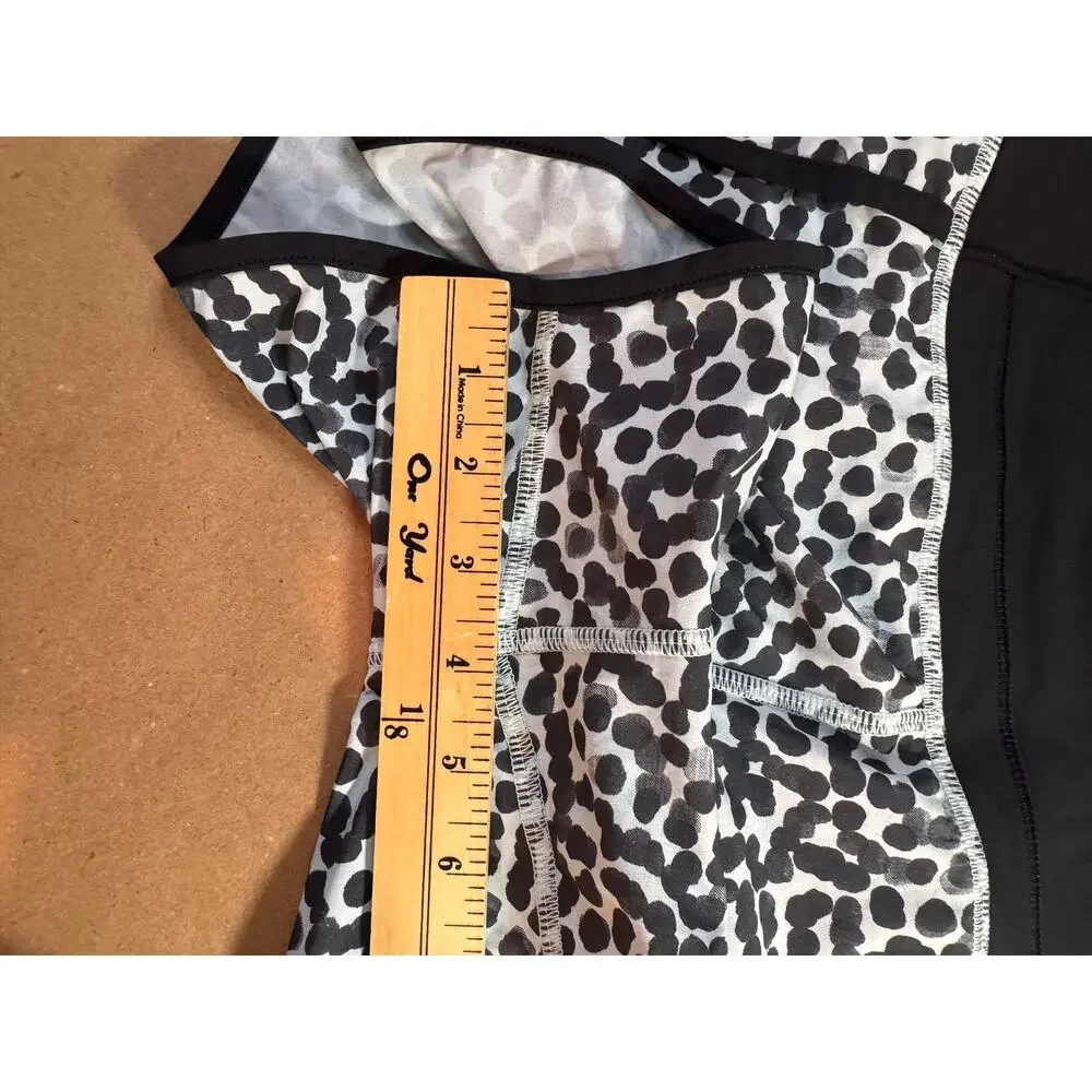 Lululemon Speed Up Short Size 2 Ace Spot Tranquil Blue Black 4